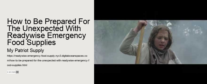 How to Be Prepared For The Unexpected With Readywise Emergency Food Supplies