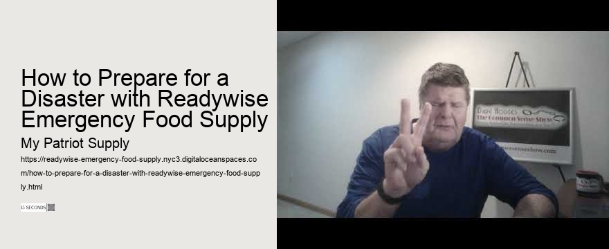 How to Prepare for a Disaster with Readywise Emergency Food Supply